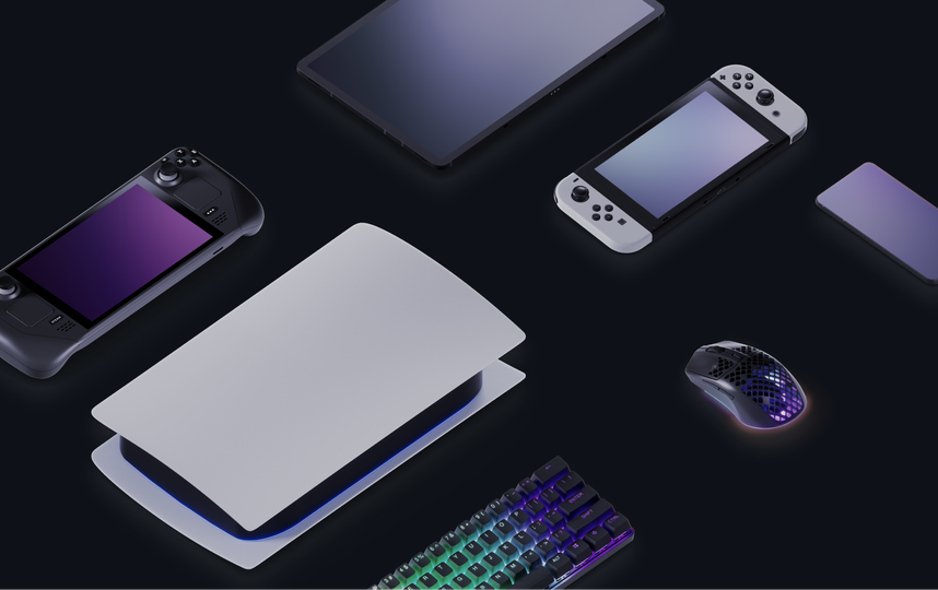 An image with different devices that Gamebuds can be paired.