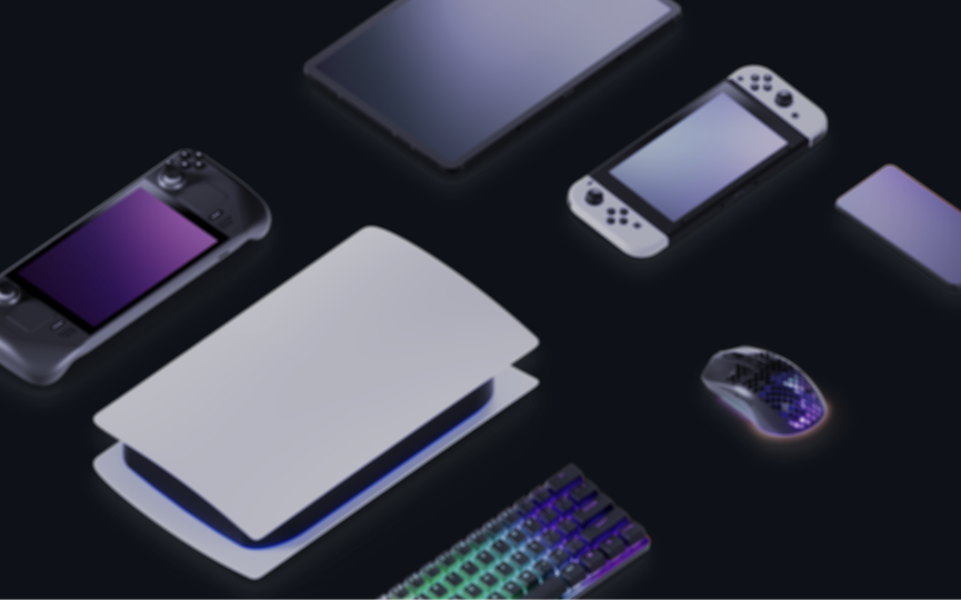 An image with different devices that Gamebuds can be paired.